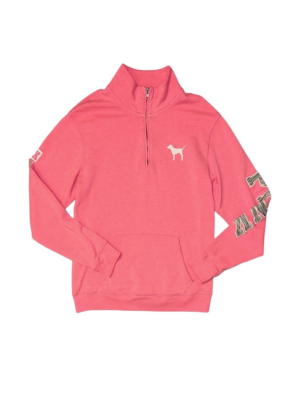 PINK Victoria's Secret Quarter Zip Long Sleeve Sweatshirt